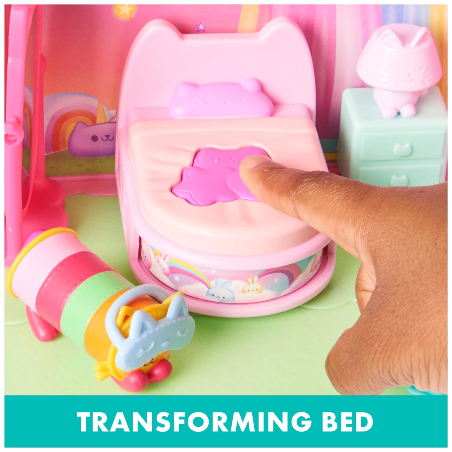 Gabby’s Dollhouse, Purrfect Dollhouse with 15 Pieces including Toy Figures, Furniture, Accessories and Sounds, Kids Toys for Ages 3 and up