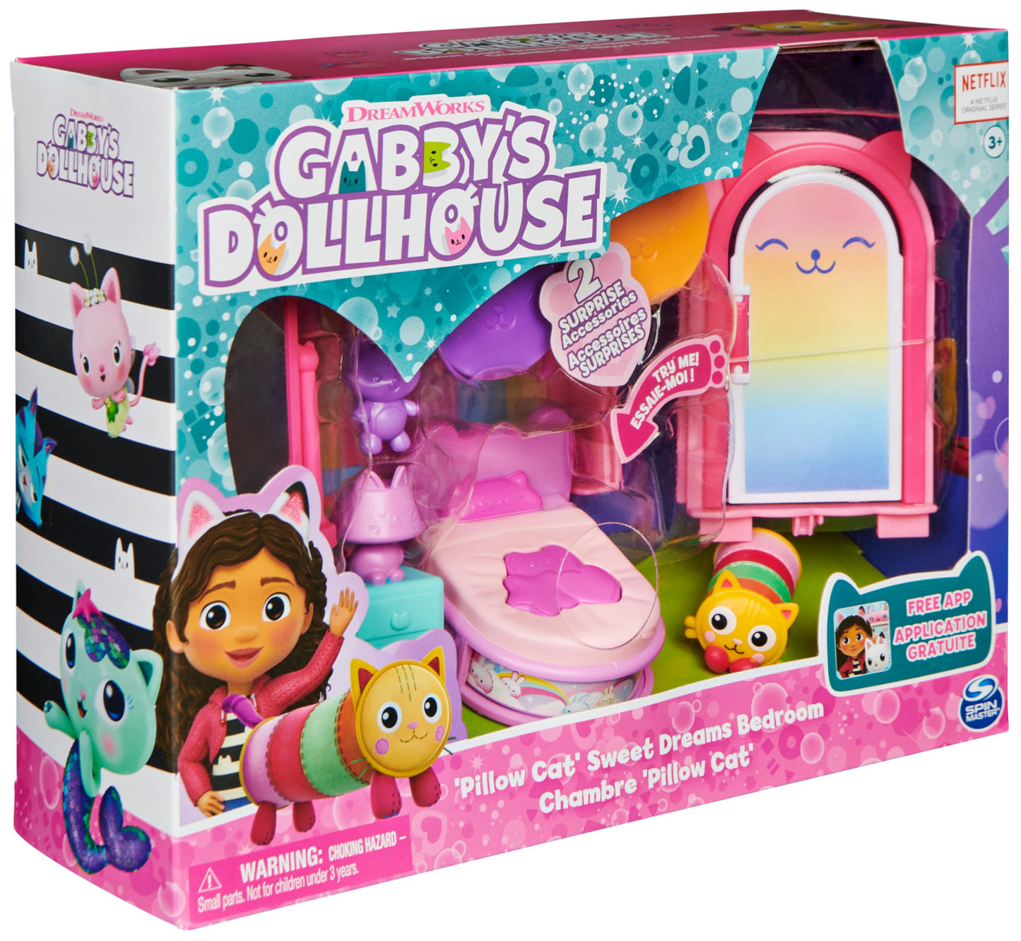 Gabby’s Dollhouse, Purrfect Dollhouse with 15 Pieces including Toy Figures, Furniture, Accessories and Sounds, Kids Toys for Ages 3 and up