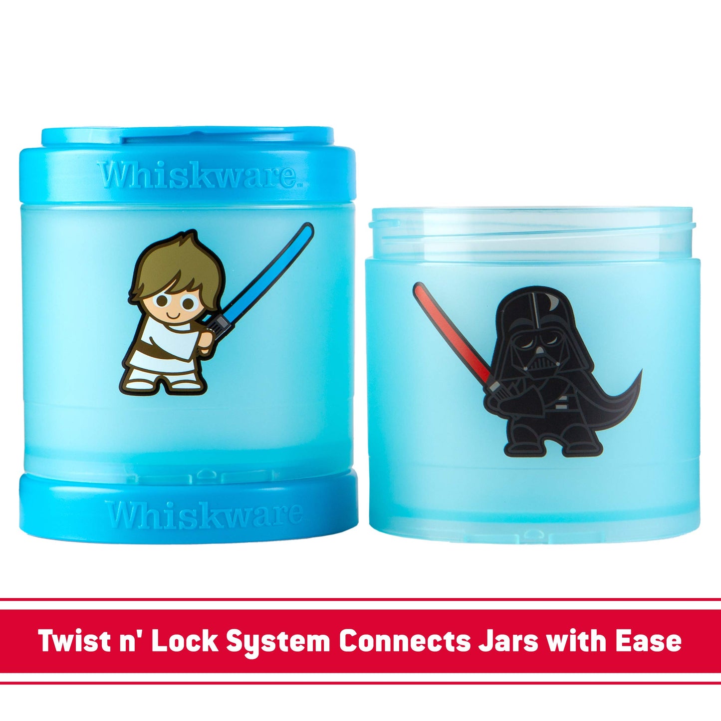 Whiskware Star Wars Stackable Snack Pack, Darth Vader & Storm Trooper