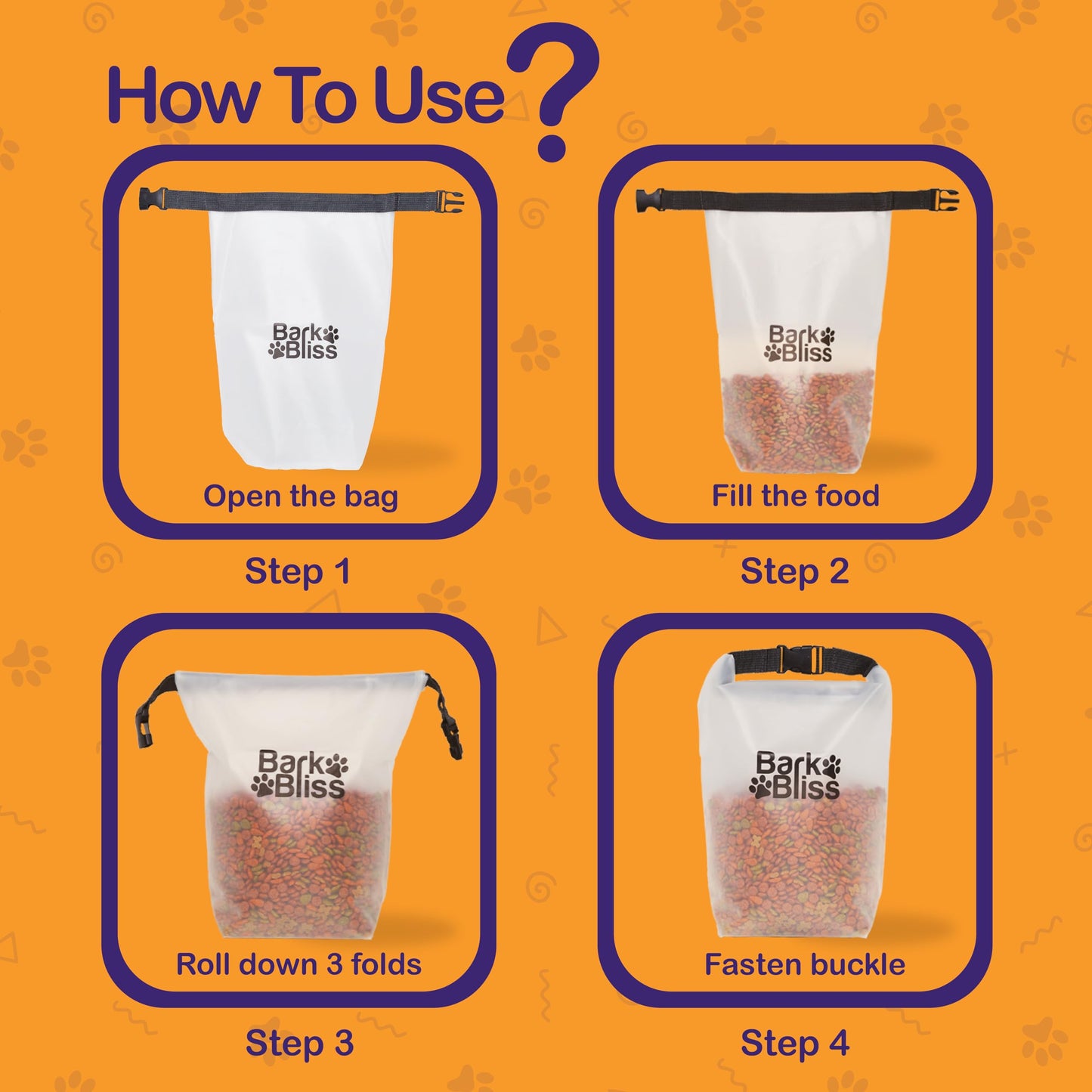 80 Cups Dog Food Travel Bag, Large Portable Container, Leak Proof, Water Resistant, Hook & Loop, Collapsible, Flat Base, hold 22lbs of Kibble, Camping/Travel (Large 80 Cups)