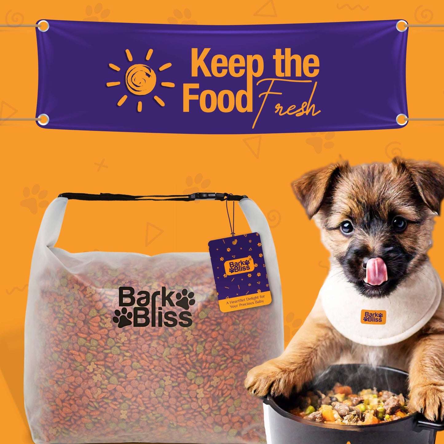 80 Cups Dog Food Travel Bag, Large Portable Container, Leak Proof, Water Resistant, Hook & Loop, Collapsible, Flat Base, hold 22lbs of Kibble, Camping/Travel (Large 80 Cups)