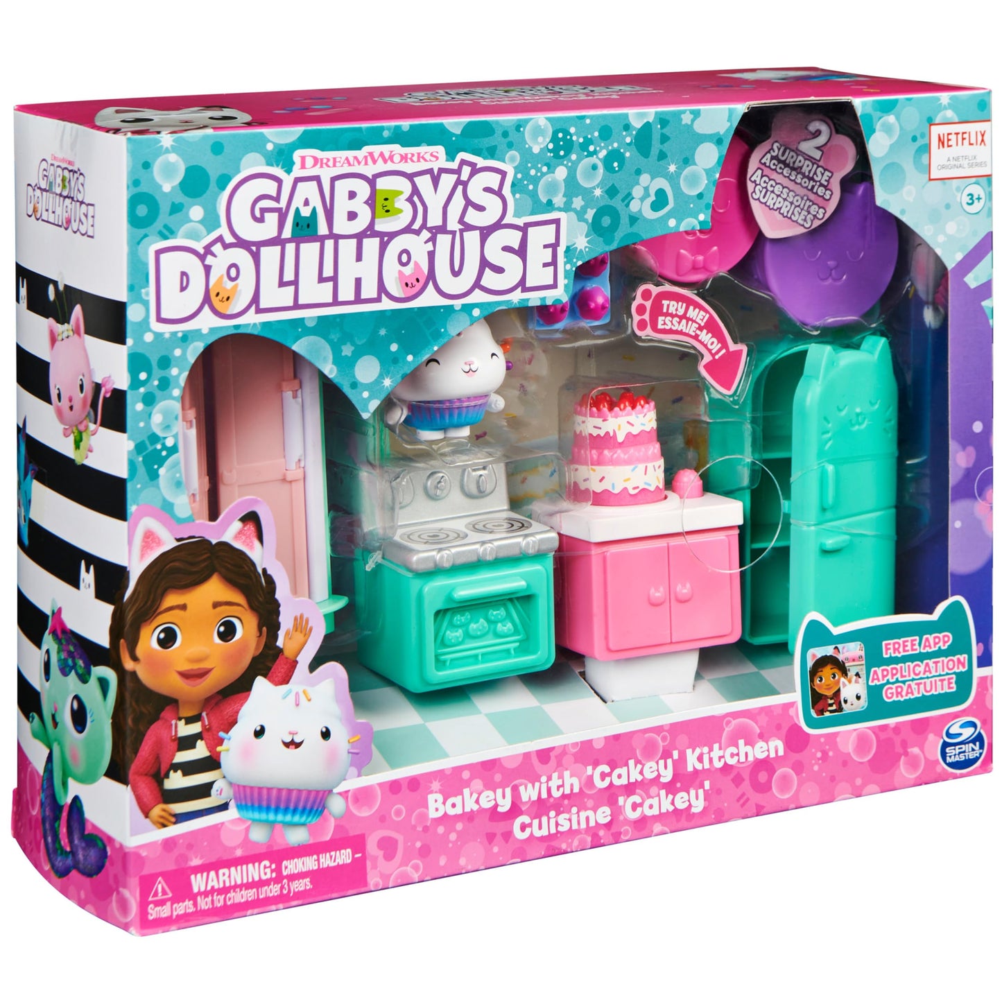 Gabby’s Dollhouse, Purrfect Dollhouse with 15 Pieces including Toy Figures, Furniture, Accessories and Sounds, Kids Toys for Ages 3 and up