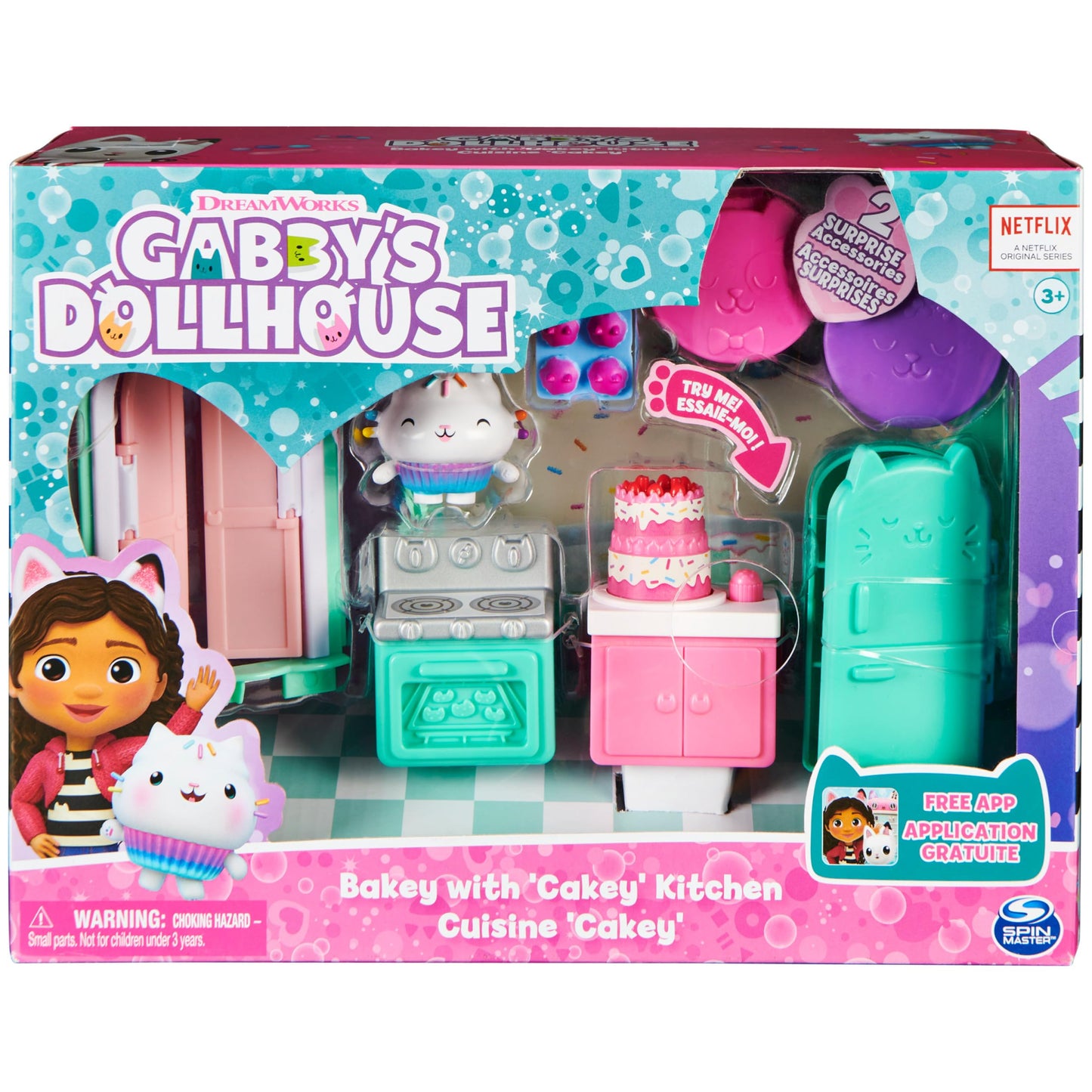Gabby’s Dollhouse, Purrfect Dollhouse with 15 Pieces including Toy Figures, Furniture, Accessories and Sounds, Kids Toys for Ages 3 and up