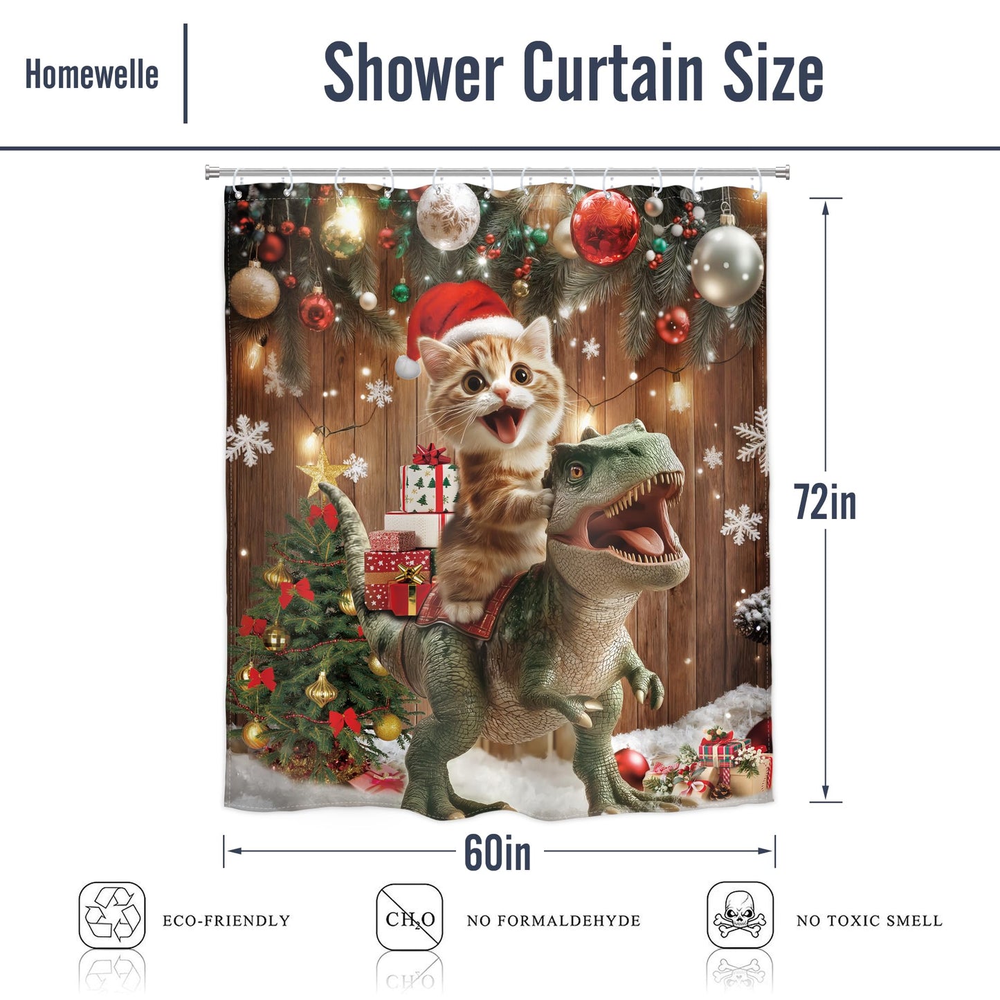 Homewelle Funny Dog Corgi Ocean Shower Curtain Riding Shark 72Wx72H Inch Sea Waves Seagull Fish Cool Animal Surfing Blue Cute Kids Waterproof Polyester Fabric Bathroom Bathtub