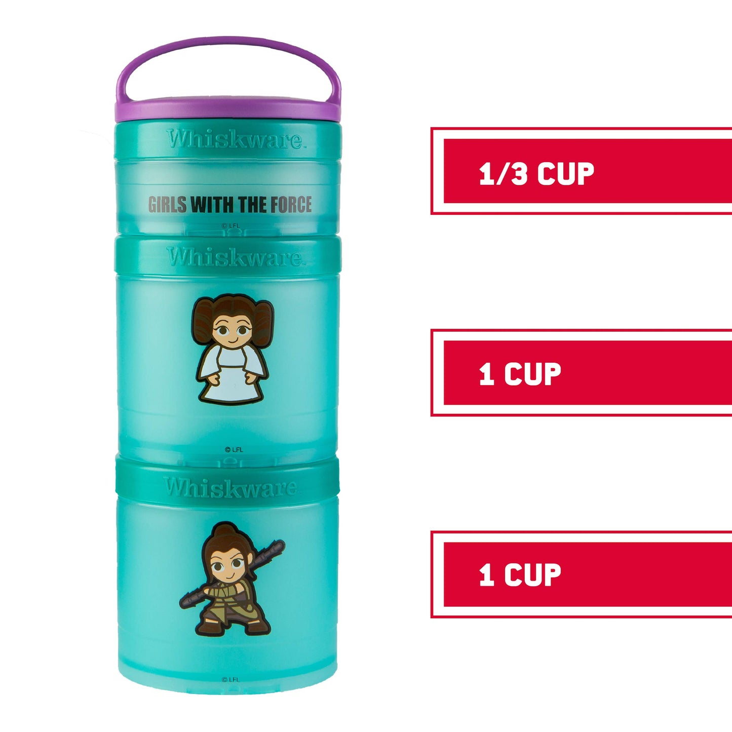 Whiskware Star Wars Stackable Snack Pack, Darth Vader & Storm Trooper