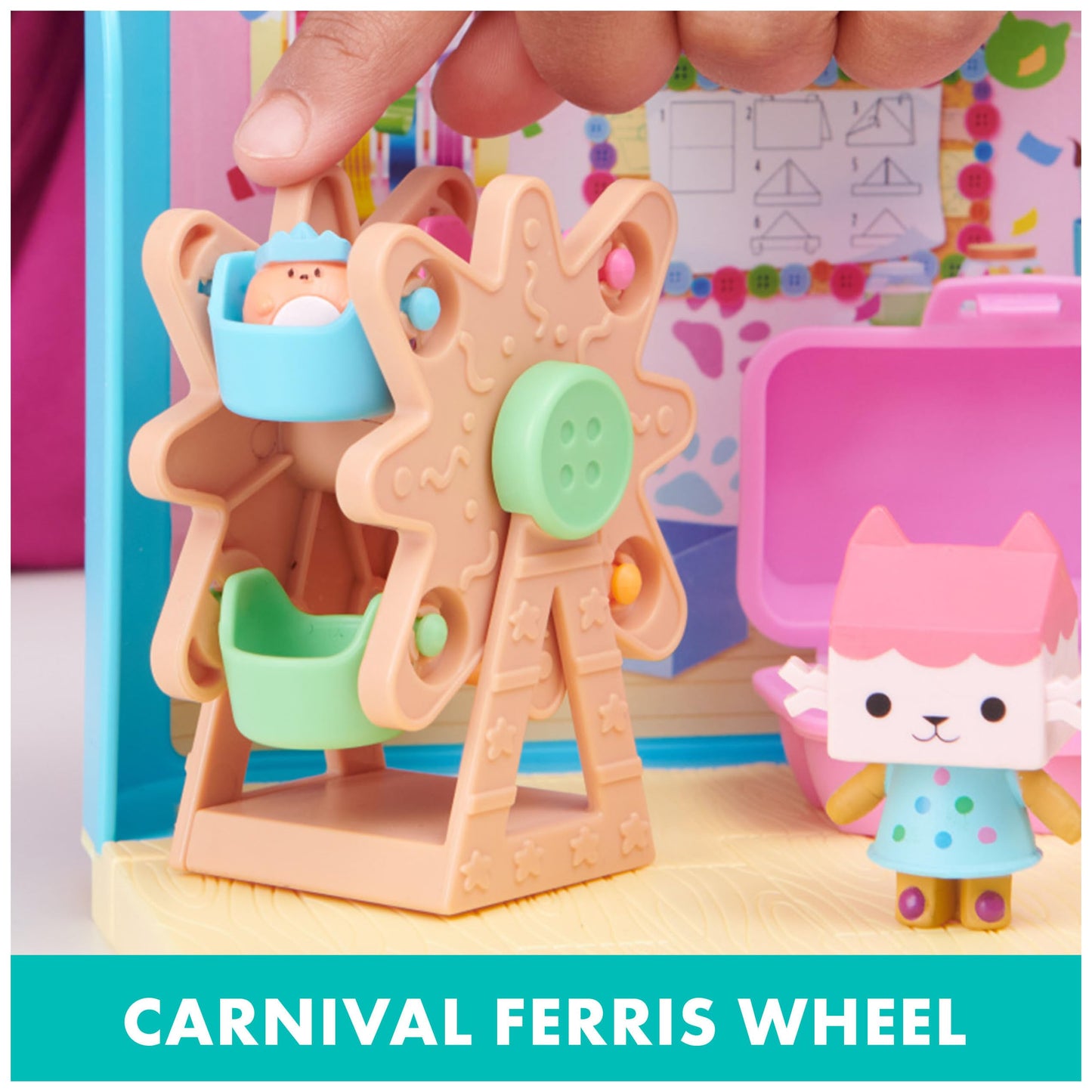 Gabby’s Dollhouse, Purrfect Dollhouse with 15 Pieces including Toy Figures, Furniture, Accessories and Sounds, Kids Toys for Ages 3 and up