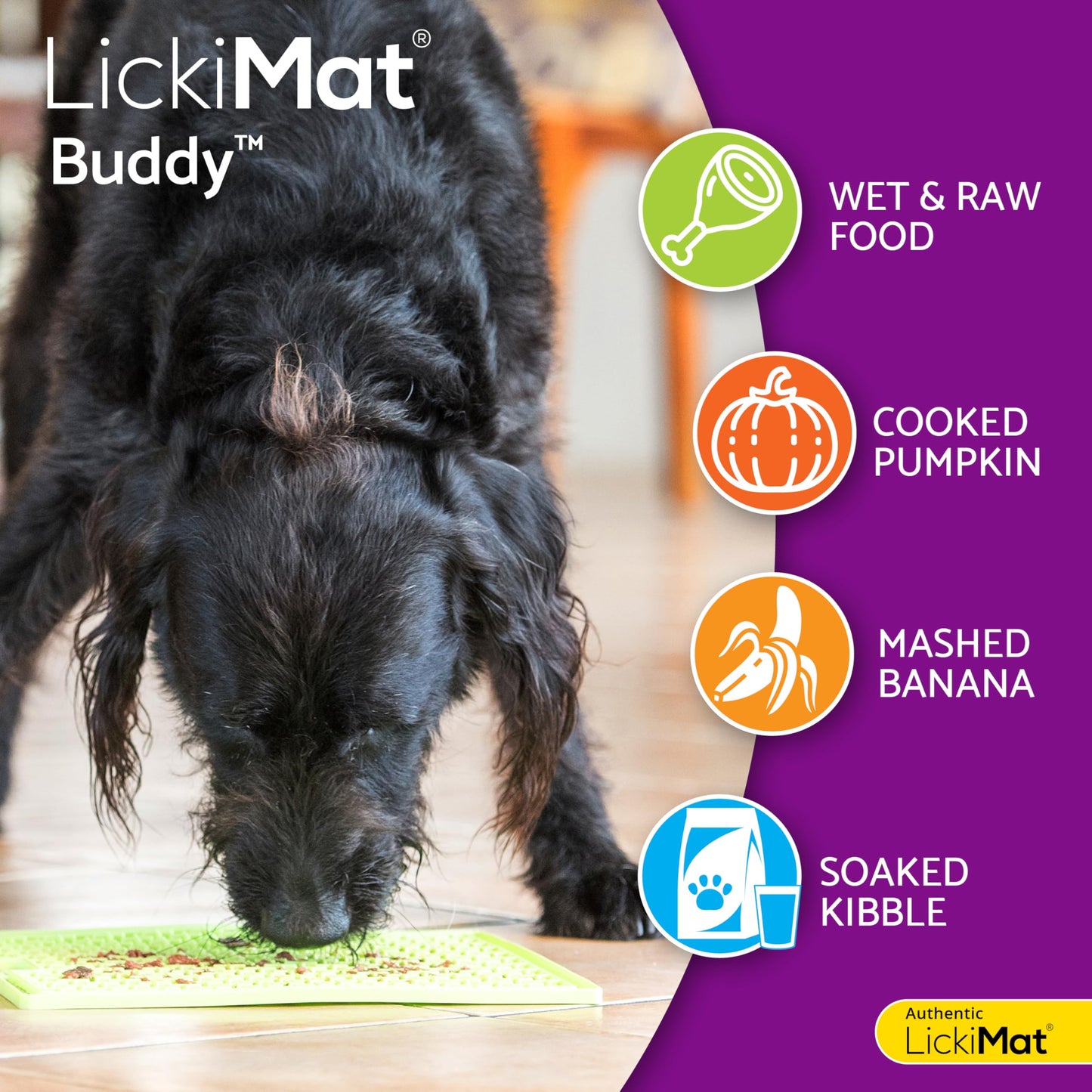 LickiMat Classic Soother Slow Feeder for Dogs Lick Mat Boredom Anxiety Reducer Perfect for Food Treats Yogurt Liquid Food Peanut Butter Fun Alternative to a Slow Feed Dog Bowl, Turquoise