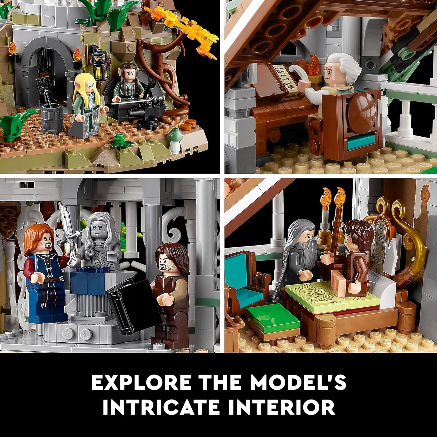 LEGO Icons The Lord of The Rings: Rivendell Building Set for Adults, Ages 18+ - LOTR Bedroom or Home Decor - Gift for Men & Women - 10316