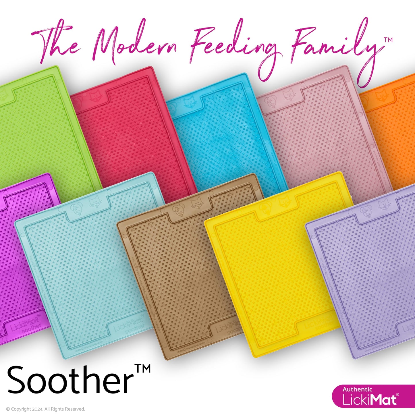 LickiMat Classic Soother Slow Feeder for Dogs Lick Mat Boredom Anxiety Reducer Perfect for Food Treats Yogurt Liquid Food Peanut Butter Fun Alternative to a Slow Feed Dog Bowl, Turquoise