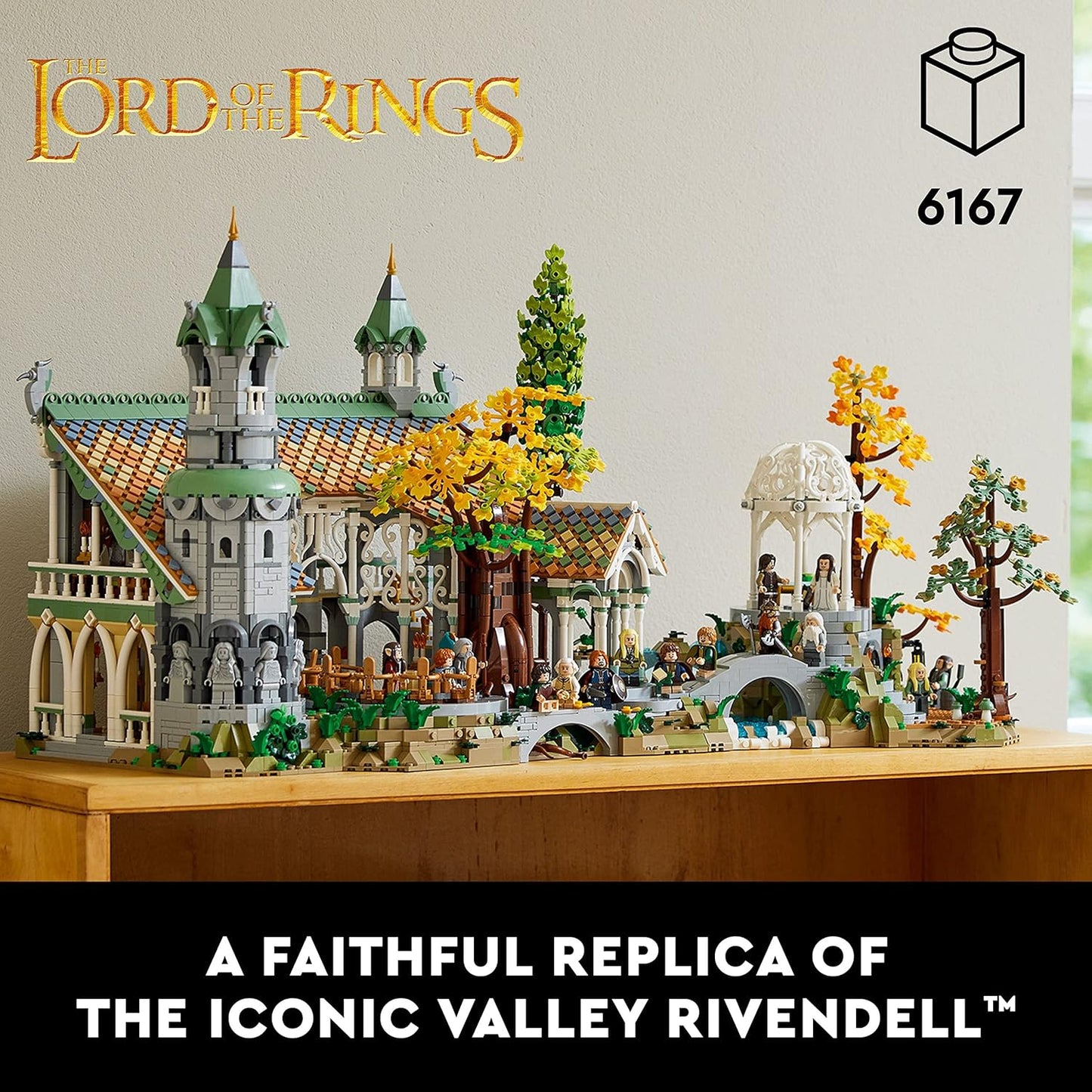 LEGO Icons The Lord of The Rings: Rivendell Building Set for Adults, Ages 18+ - LOTR Bedroom or Home Decor - Gift for Men & Women - 10316
