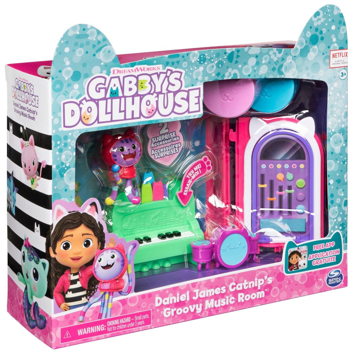 Gabby’s Dollhouse, Purrfect Dollhouse with 15 Pieces including Toy Figures, Furniture, Accessories and Sounds, Kids Toys for Ages 3 and up